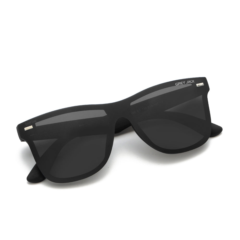 GREY JACK Flat Top Lens TR90 One Piece Shades Polarized Sunglasses 650 –  GreyJack-sunglasses