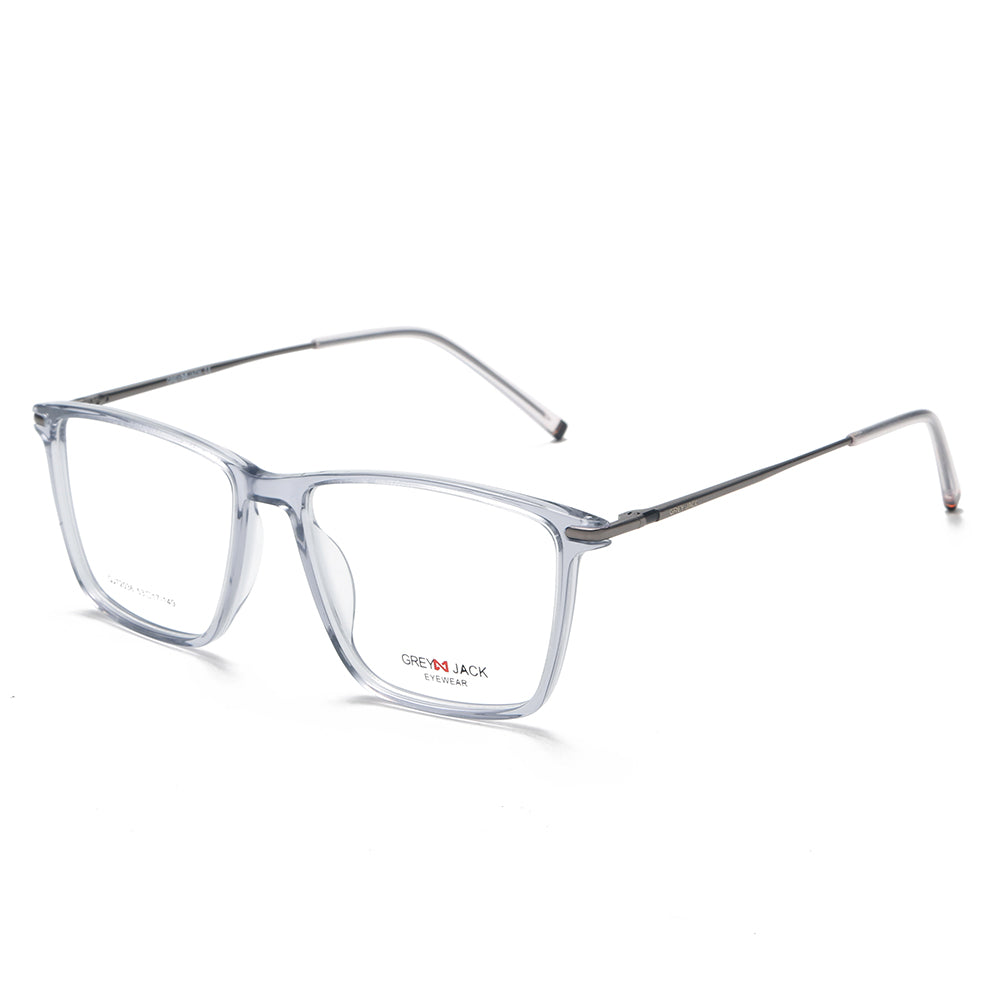 Gray Frame Spectacles GREY JACK Rectangle Spectacle Frame Classic Acetate Full Rim Glasses 7 ...