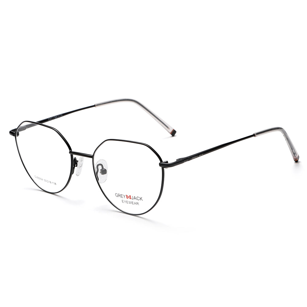 GREY JACK Polygon Shape Metal Spectacle Frame with Spring Hinge Small ...