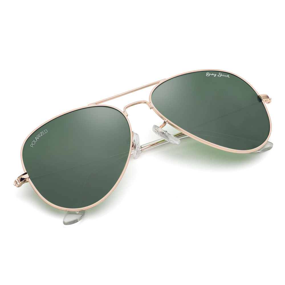 Gold Frame Green Lens