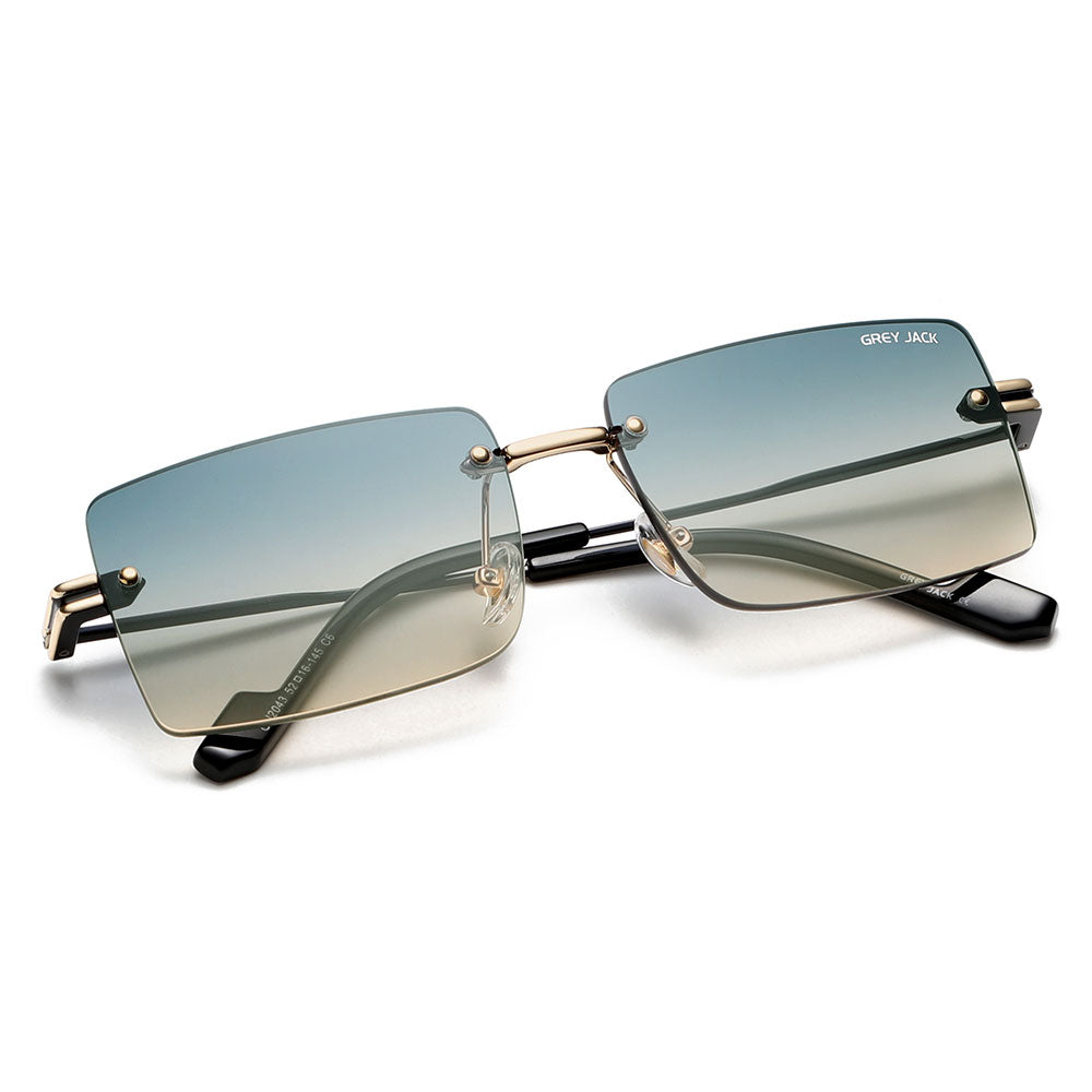 Gold Frame D.Blue Lens