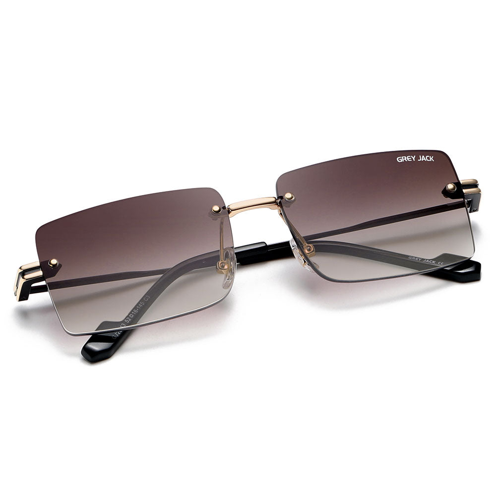 Gold Frame D.Brown Lens