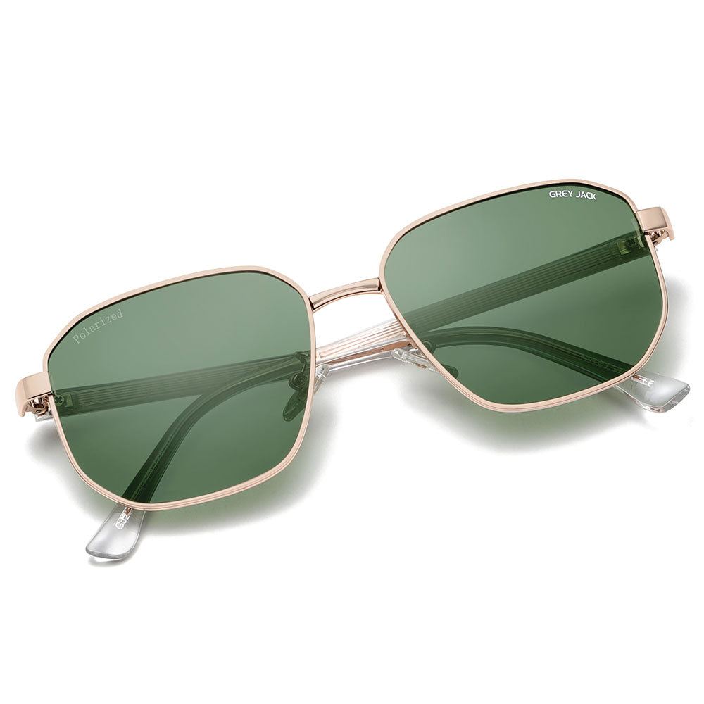 Gold Frame Green Lens