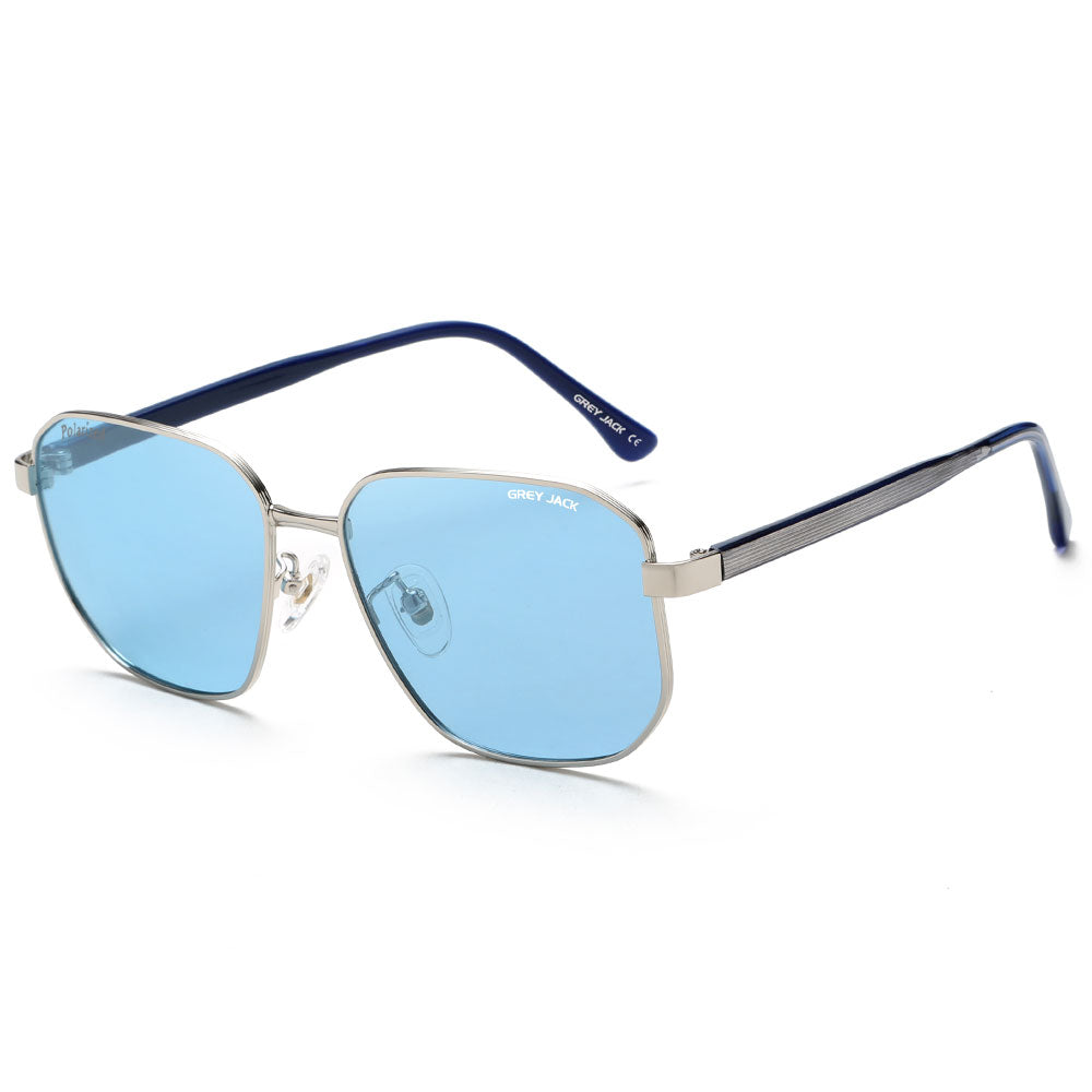 Silver Frame Candy Blue Lens