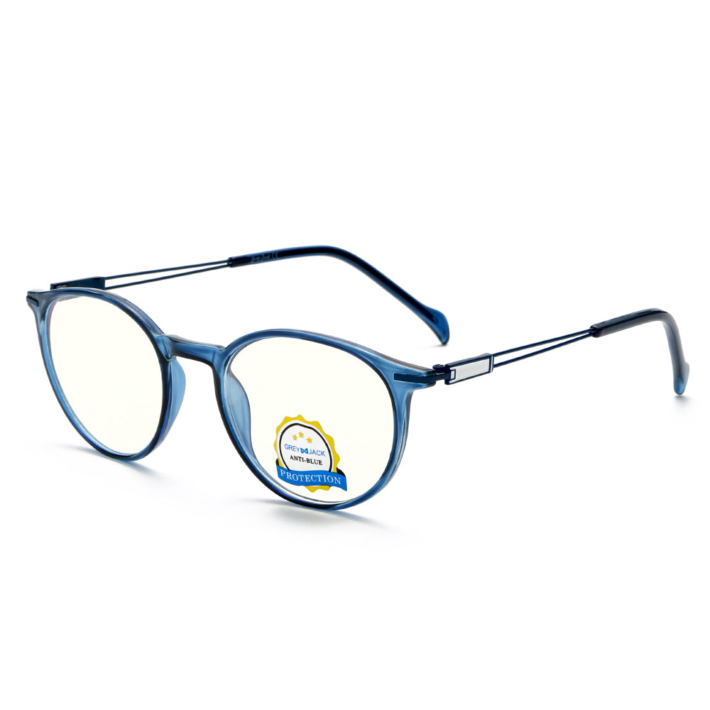 Blue Frame Clear Lens