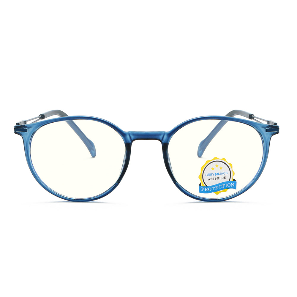 Blue Frame Clear Lens