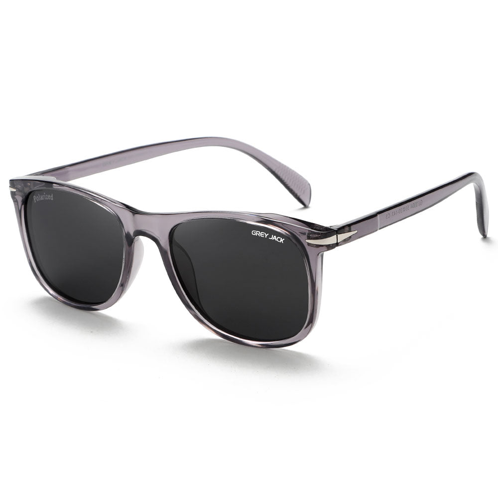 GREY JACK TR90 Full Frame Vintage Square Polarized Sunglasses for Men Women 3304